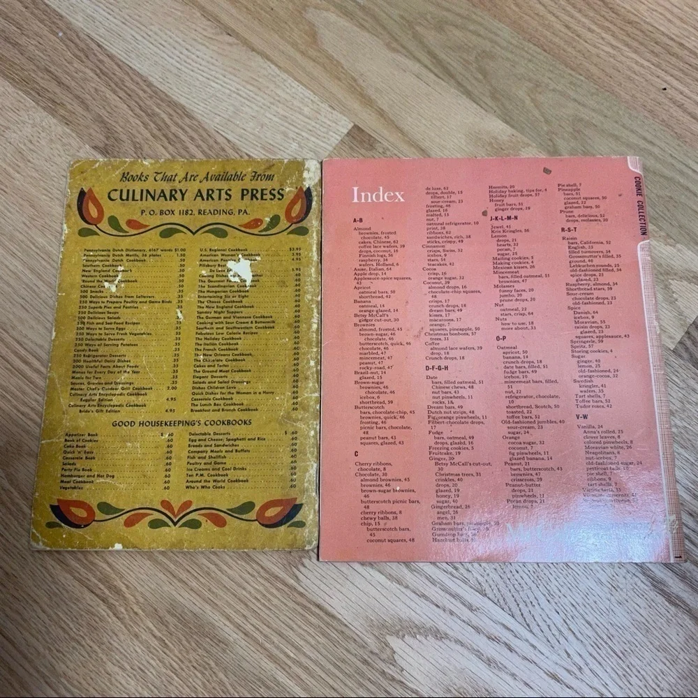 Vintage McCall’s Cookie Collection & Pennsylvania Dutch Cookbook Bundle 1965 MCM